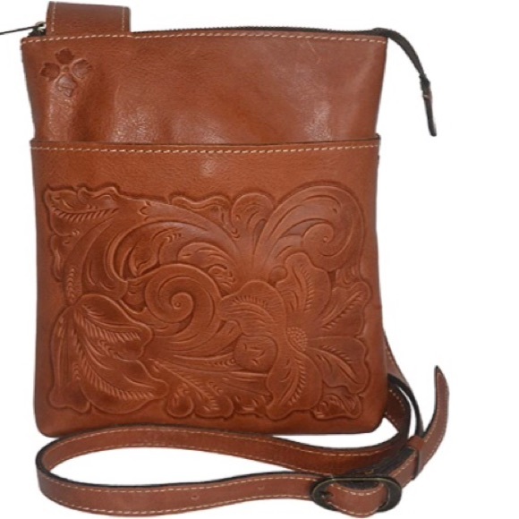 EUC Patricia Nash Stipes Sling Crossbody
